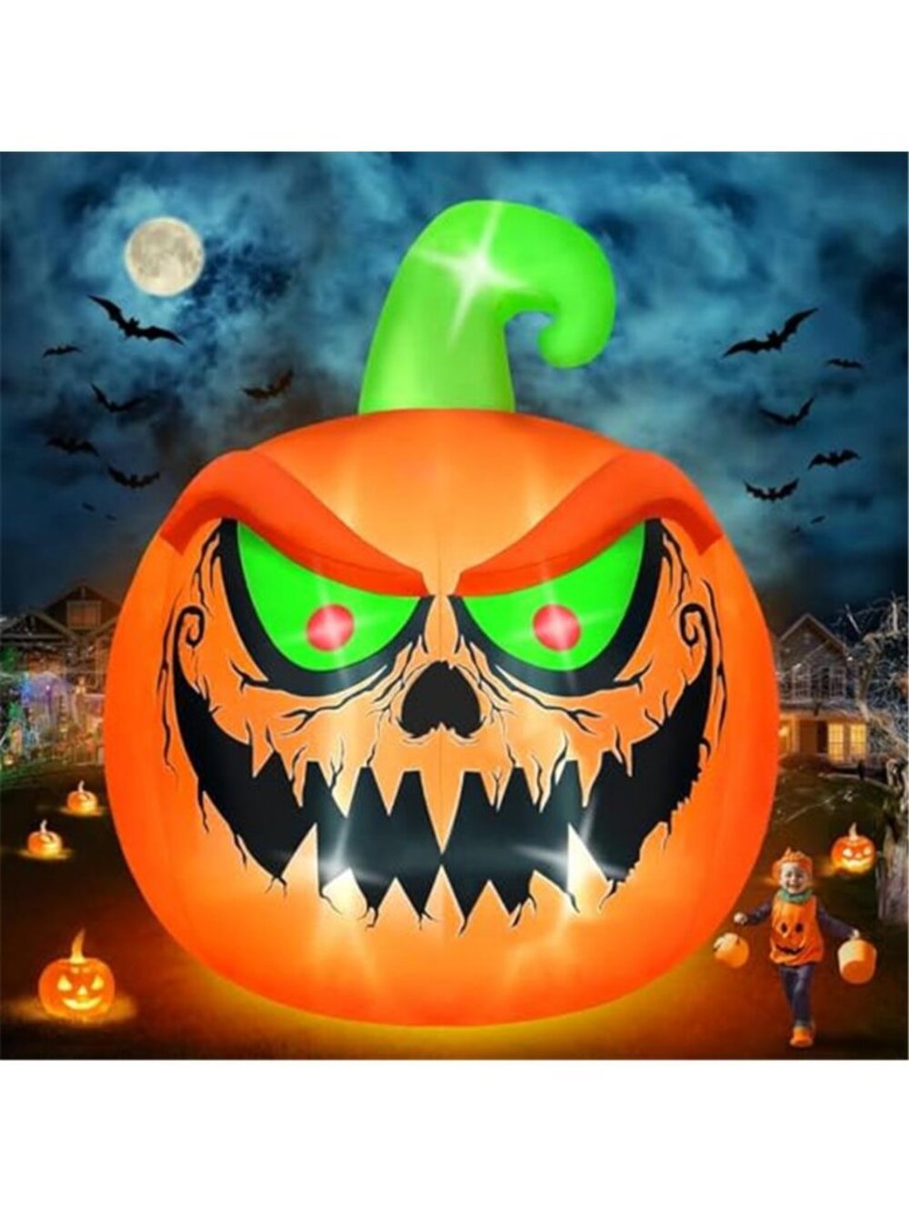 Kalolary 15 FT Giant Halloween Inflatable Pumpkin Outdoor Decorations Blow Up